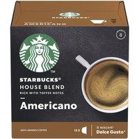 STARBUCKS Dolce Gusto House Blend Americano Coffee Pods - Pack of 12, Brown