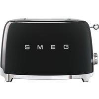 SMEG 50's Retro TSF01BLUK 2-Slice Toaster - Black, Green