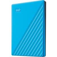 WD My Passport Portable Hard Drive - 2 TB, Blue, Blue