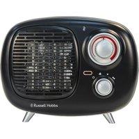 RUSSELL HOBBS RHRETPTC2001 Retro Fan Heater - Black, Black