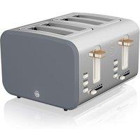 SWAN Nordic ST14620GRYN 4-Slice Toaster - Grey