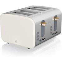 SWAN Nordic ST14620WHTN 4-Slice Toaster - White, White