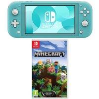 Nintendo Switch Lite & Minecraft Bundle - Turquoise, Blue