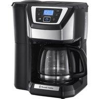 RUSSELL HOBBS Chester 22000 Grind & Brew Filter Coffee Machine - Black & Silver, Black,Silver/Grey