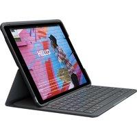 LOGITECH iPad Slim 10.2" Keyboard Folio Case - Black, Black