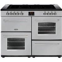 BELLING Farmhouse 110E Electric Ceramic Range Cooker - Silver, Silver/Grey