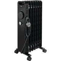 LOGIK L15OFR20 Portable Oil-filled Radiator - Black, Black