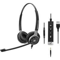 SENNHEISER Century SC 665 USB Headset - Black & Silver, Silver/Grey,Black