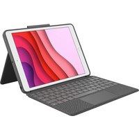 LOGITECH Combo Touch iPad 10.2" Keyboard Folio Case - Grey, Silver/Grey