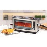 DAEWOO SDA1060 2-Slice Glass Toaster - Silver & Black