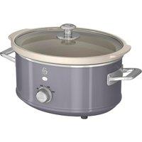 SWAN Retro SF17021 Slow Cooker - Grey, Silver/Grey