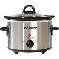 DAEWOO SDA1363 1.5L Slow Cooker - Stainless Steel, Stainless Steel