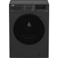 BEKO WDK742421A Bluetooth 7 kg Washer Dryer - Black, Black