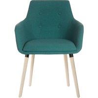 TEKNIK Four-Legged Fabric Reception Chair - Jade