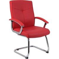 TEKNIK Hoxton Leather Visitor Chair - Red