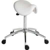 TEKNIK 6926WH Polyurethane Tilting Perch Chair - White