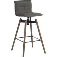 TEKNIK 6977GREY-DK Spin Bar Stool Chair - Grey