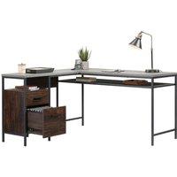 TEKNIK Market L-shaped Desk - Rich Walnut