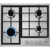 AEG HGB64200SM 60 cm Gas Hob - Stainless Steel, Stainless Steel