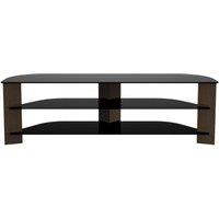 AVF Varano Corner FS1500VARWB 1500 mm TV Stand - Walnut & Black, Black,Brown