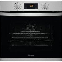 INDESIT Aria IFW 3841 P IX UK Electric Pyrolytic Oven - Inox, Silver/Grey