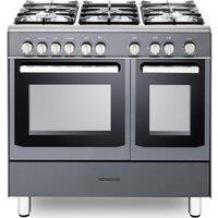 KENWOOD CK407GSL 90 cm Gas Range Cooker - Slate Grey & Chrome, Silver/Grey