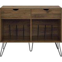 DOREL HOME Concord 1323222COMUK Turntable Stand - Walnut, Brown