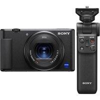 Sony ZV1 High Performance Compact Vlogging Camera & GP-VPT2BT Shooting Grip Bundle, Black