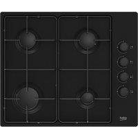 BEKO HIBG64120SB 61 cm Gas Hob - Black, Black