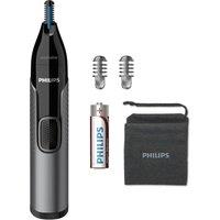 PHILIPS Series 3000 NT3650/16 Wet & Dry Nose, Ear & Eyebrow Trimmer - Black, Black