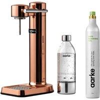 AARKE Carbonator 3 Sparkling Water Maker & CO2 Gas Cylinder - Copper, Gold