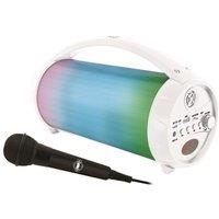 LEXIBOOK iParty BTP585Z Bluetooth Karaoke System - White, White