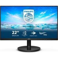 PHILIPS 222V8LA Full HD 22" LCD Monitor - Black, Black