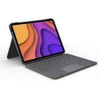 LOGITECH Folio Touch iPad Air (4th & 5th gen) Keyboard Case - Grey, Silver/Grey