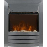 ZANUSSI ZEFIST1001S Wall Mounted Electric Fireplace - Stainless Steel, Stainless Steel