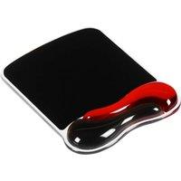 KENSINGTON Duo Gel Mouse Mat ? Black & Red, Black,Red