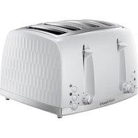 Russell Hobbs Honeycomb 26070 4-Slice Toaster - White