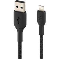 BELKIN Braided Lightning to USB-A Cable - 1 m, Black, Black