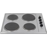 ESSENTIALS CSPHOBX21 58 cm Electric Solid Plate Hob - Inox, Silver/Grey