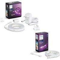 PHILIPS HUE White & Colour Ambiance Smart LED 2 m Lightstrip Plus Kit with 1 m Extension & Bluetooth - 3 m