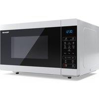 SHARP YC-MS252AU-S Solo Microwave - Silver, White