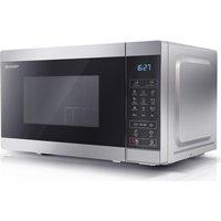 SHARP YC-MG02U-S Microwave with Grill - Silver, Silver/Grey