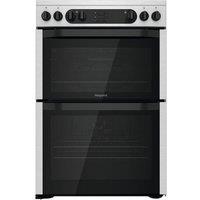 HOTPOINT Multiflow HDM67V9DCX/UK 60 cm Electric Ceramic Cooker - Stainless Steel, Stainless Steel