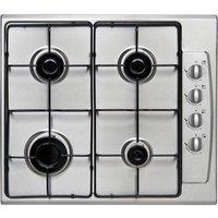 ESSENTIALS CGHOBX21 58 cm Gas Hob - Stainless Steel, Stainless Steel