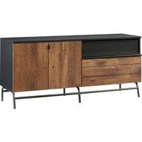 TEKNIK Boulevard Cafe 1525 mm TV Stand - Vintage Oak & Black, Black,Brown