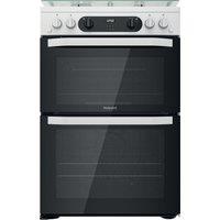 HOTPOINT HDM67G0CCW 60 cm Gas Cooker - White, White