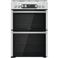 HOTPOINT HDM67G9C2CX/U 60 cm Dual Fuel Cooker - Inox, Silver/Grey