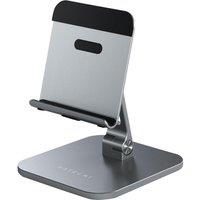 SATECHI Aluminium Desktop iPad & Tablet Stand - Silver & Black, Black,Silver/Grey