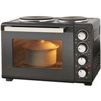 QUEST 35379 Electric Mini Oven - Black, Black