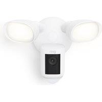 RING Floodlight Wired Pro Full HD 1080p WiFi Security Camera - White, White